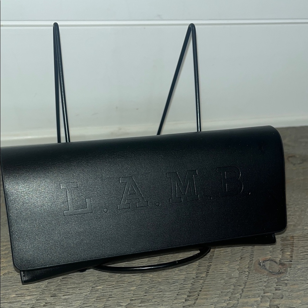 L.A.M.B. Elegant Black Leather Sunglass Case - Picture 2 of 6